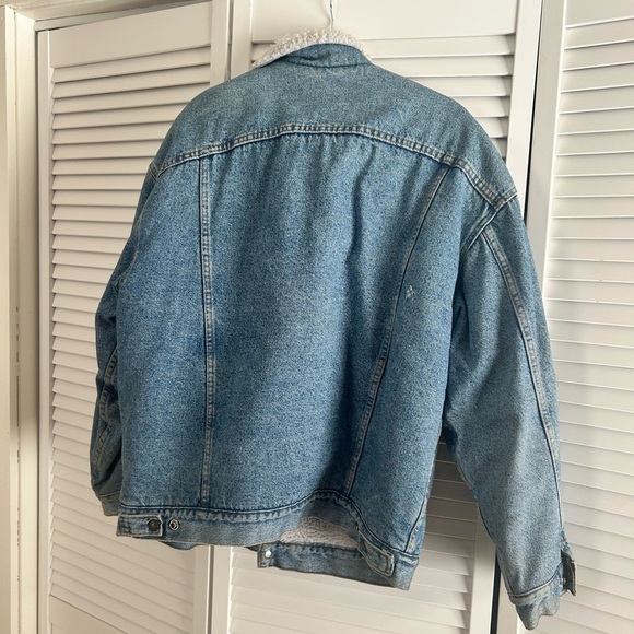 Vintage Levi's Blue Sherpa Collar Jacket - Picture 2 of 4